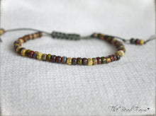 Load image into Gallery viewer, Picasso Seed Bead Bracelet- Adjustable Yoga Bracelet- The Bead Farm