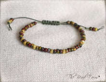Load image into Gallery viewer, Picasso Seed Bead Bracelet- Adjustable Yoga Bracelet- The Bead Farm