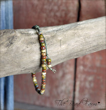 Load image into Gallery viewer, Picasso Seed Bead Bracelet- Adjustable Yoga Bracelet- The Bead Farm