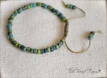 Load image into Gallery viewer, Picasso Seed Bead Bracelet- Adjustable Yoga Bracelet- The Bead Farm