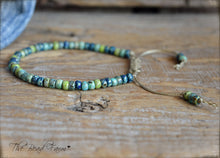Load image into Gallery viewer, Picasso Seed Bead Bracelet- Adjustable Yoga Bracelet- The Bead Farm