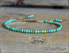 Load image into Gallery viewer, Seed Bead Bracelet- Adjustable Yoga Bracelet- The Bead Farm