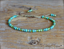 Load image into Gallery viewer, Seed Bead Bracelet- Adjustable Yoga Bracelet- The Bead Farm