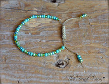 Load image into Gallery viewer, Seed Bead Bracelet- Adjustable Yoga Bracelet- The Bead Farm