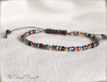 Load image into Gallery viewer, Seed Bead Bracelet- Adjustable Yoga Bracelet- The Bead Farm