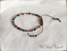Load image into Gallery viewer, Seed Bead Bracelet- Adjustable Yoga Bracelet- The Bead Farm