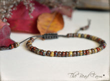 Load image into Gallery viewer, Picasso Seed Bead Bracelet- Adjustable Yoga Bracelet- The Bead Farm