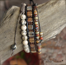 Load image into Gallery viewer, Picasso Seed Bead Bracelet- Adjustable Yoga Bracelet- The Bead Farm