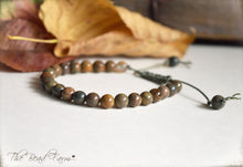 Load image into Gallery viewer, Jasper Bracelet - Adjustable Yoga Bracelet- The Bead Farm