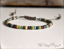 Load image into Gallery viewer, Picasso Seed Bead Bracelet- Adjustable Yoga Bracelet- The Bead Farm