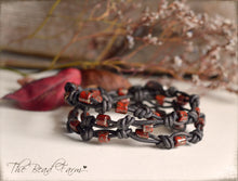 Load image into Gallery viewer, Knotted Leather Wrap Bracelet with Beads - The Bead Farm