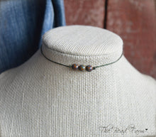 Load image into Gallery viewer, Boho Hippie Choker Necklace - String Choker with Czech Beads - The Bead Farm