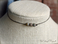 Load image into Gallery viewer, Boho Hippie Choker Necklace - String Choker with Czech Beads - The Bead Farm