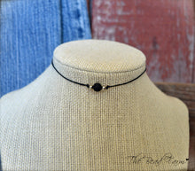 Load image into Gallery viewer, Boho Hippie Choker Necklace - String Choker with Lava Stones - The Bead Farm
