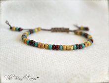 Load image into Gallery viewer, Picasso Seed Bead Bracelet- Adjustable Yoga Bracelet- The Bead Farm