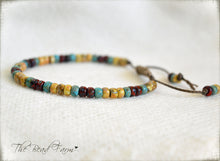 Load image into Gallery viewer, Picasso Seed Bead Bracelet- Adjustable Yoga Bracelet- The Bead Farm