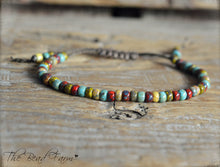 Load image into Gallery viewer, Picasso Seed Bead Bracelet- Adjustable Yoga Bracelet- The Bead Farm