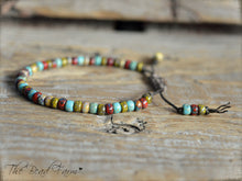 Load image into Gallery viewer, Picasso Seed Bead Bracelet- Adjustable Yoga Bracelet- The Bead Farm