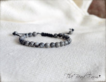 Load image into Gallery viewer, Jasper Gemstone Bracelet - Adjustable Yoga Bracelet- The Bead Farm