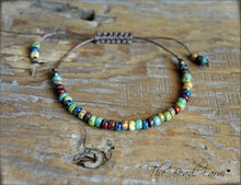 Load image into Gallery viewer, Picasso Seed Bead Bracelet- Adjustable Yoga Bracelets- The Bead Farm