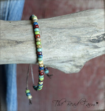 Load image into Gallery viewer, Picasso Seed Bead Bracelet- Adjustable Yoga Bracelets- The Bead Farm