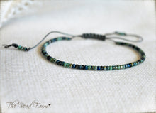 Load image into Gallery viewer, Handmade Dainty Adjustable Yoga Style String Bracelet -or- Anklet