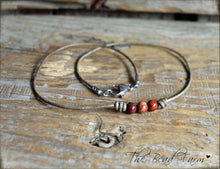 Load image into Gallery viewer, Leather Choker with Natural Stones - Boho Style Choker Necklace for Women - The Bead Farm