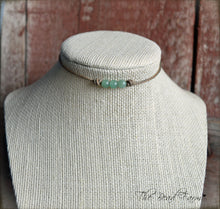 Load image into Gallery viewer, Leather Choker with Natural Stones - Boho Style Choker Necklace for Women - The Bead Farm