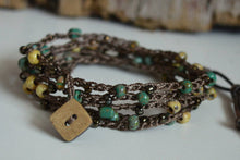 Load image into Gallery viewer, Hand Crocheted Boho Triple Wrap Bracelet - The Bead Farm