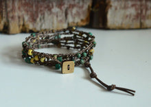 Load image into Gallery viewer, Hand Crocheted Boho Triple Wrap Bracelet - The Bead Farm
