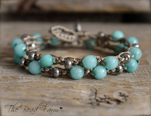 Load image into Gallery viewer, Crocheted Bead Wrap Bracelet - Crocheted Bead Chokers - The Bead Farm