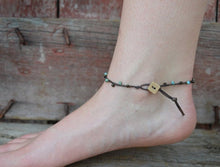 Load image into Gallery viewer, Dainty Beaded Hand Crocheted Anklet with Boho Style - The Bead Farm