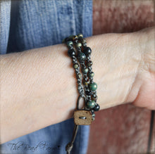 Load image into Gallery viewer, Hand Crocheted Boho Style Choker Necklace / Wrap Bracelet - The Bead Farm