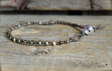 Load image into Gallery viewer, Crocheted Bead Anklet- Boho style