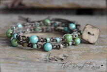 Load image into Gallery viewer, Crocheted Bead Bracelet, Crocheted Bracelet, Crocheted Jewelry