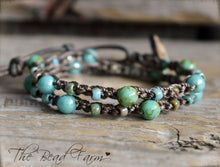 Load image into Gallery viewer, Crocheted Bead Bracelet, Crocheted Bracelet, Crocheted Jewelry