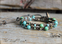 Load image into Gallery viewer, Crocheted Bead Bracelet, Crocheted Bracelet, Crocheted Jewelry