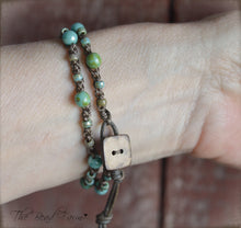 Load image into Gallery viewer, Crocheted Bead Bracelet, Crocheted Bracelet, Crocheted Jewelry