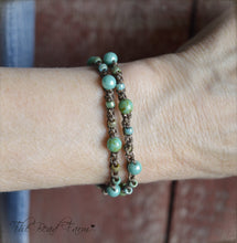 Load image into Gallery viewer, Crocheted Bead Bracelet, Crocheted Bracelet, Crocheted Jewelry