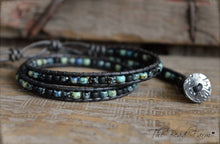 Load image into Gallery viewer, Picasso Seed Bead Wrap - Leather Wrap Bracelets - The Bead Farm