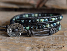 Load image into Gallery viewer, Picasso Seed Bead Wrap - Leather Wrap Bracelets - The Bead Farm
