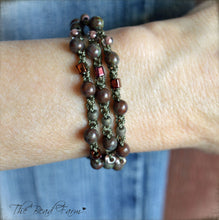 Load image into Gallery viewer, Hand Crocheted Beaded Wrap Bracelet for Women - The Bead Farm