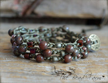 Load image into Gallery viewer, Hand Crocheted Beaded Wrap Bracelet for Women - The Bead Farm