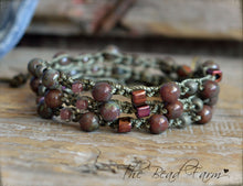 Load image into Gallery viewer, Hand Crocheted Beaded Wrap Bracelet for Women - The Bead Farm