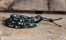 Load image into Gallery viewer, Picasso Seed Bead Wrap - Leather Wrap Bracelets - The Bead Farm