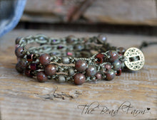 Load image into Gallery viewer, Hand Crocheted Beaded Wrap Bracelet for Women - The Bead Farm