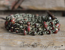 Load image into Gallery viewer, Boho Wrap Bracelet - Crocheted Bead Wrap - The Bead Farm