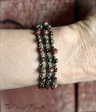 Load image into Gallery viewer, Boho Wrap Bracelet - Crocheted Bead Wrap - The Bead Farm