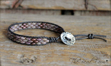 Load image into Gallery viewer, Beaded Leather Cuff Bracelet - Superduo Wraps - The Bead Farm