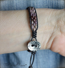 Load image into Gallery viewer, Beaded Leather Cuff Bracelet - Superduo Wraps - The Bead Farm